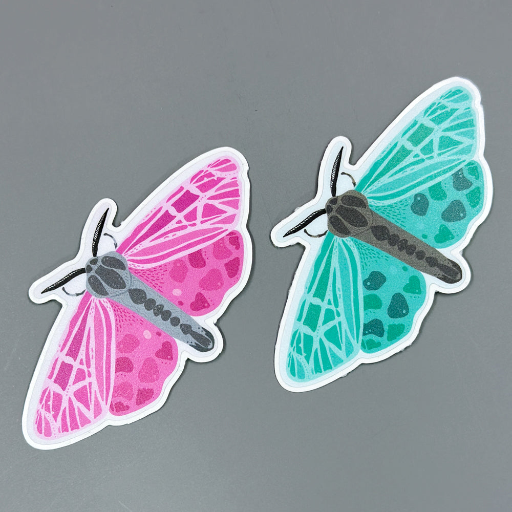 Bright Moths Vinyl Sticker Set