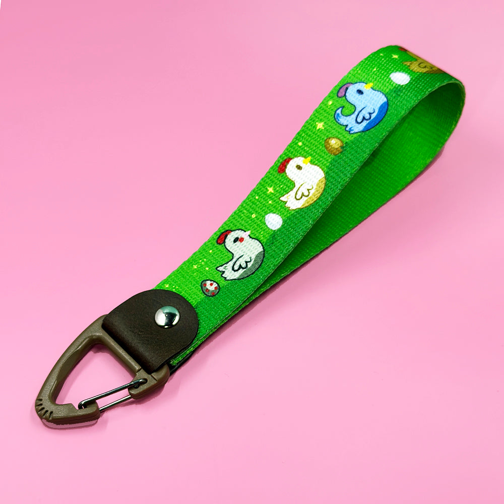 Chickens on a Farm Keyfob