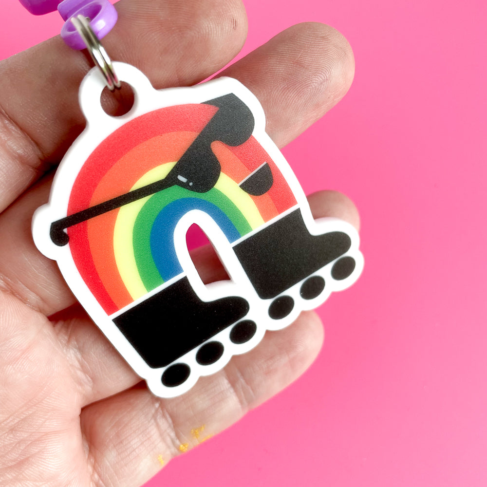 Blading on Sunshine Keychain