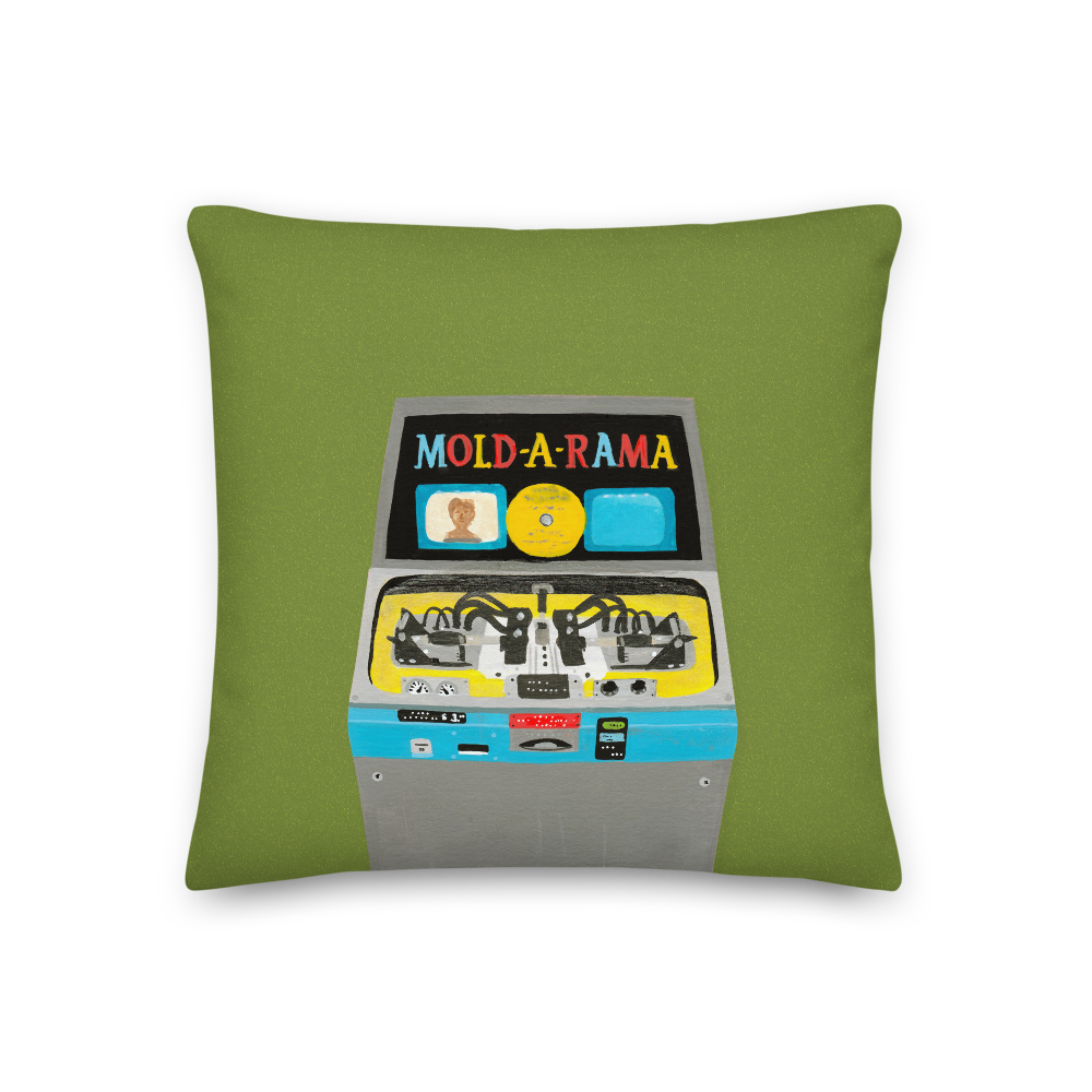"My Favorite Vending Machine" Pillow in Olive