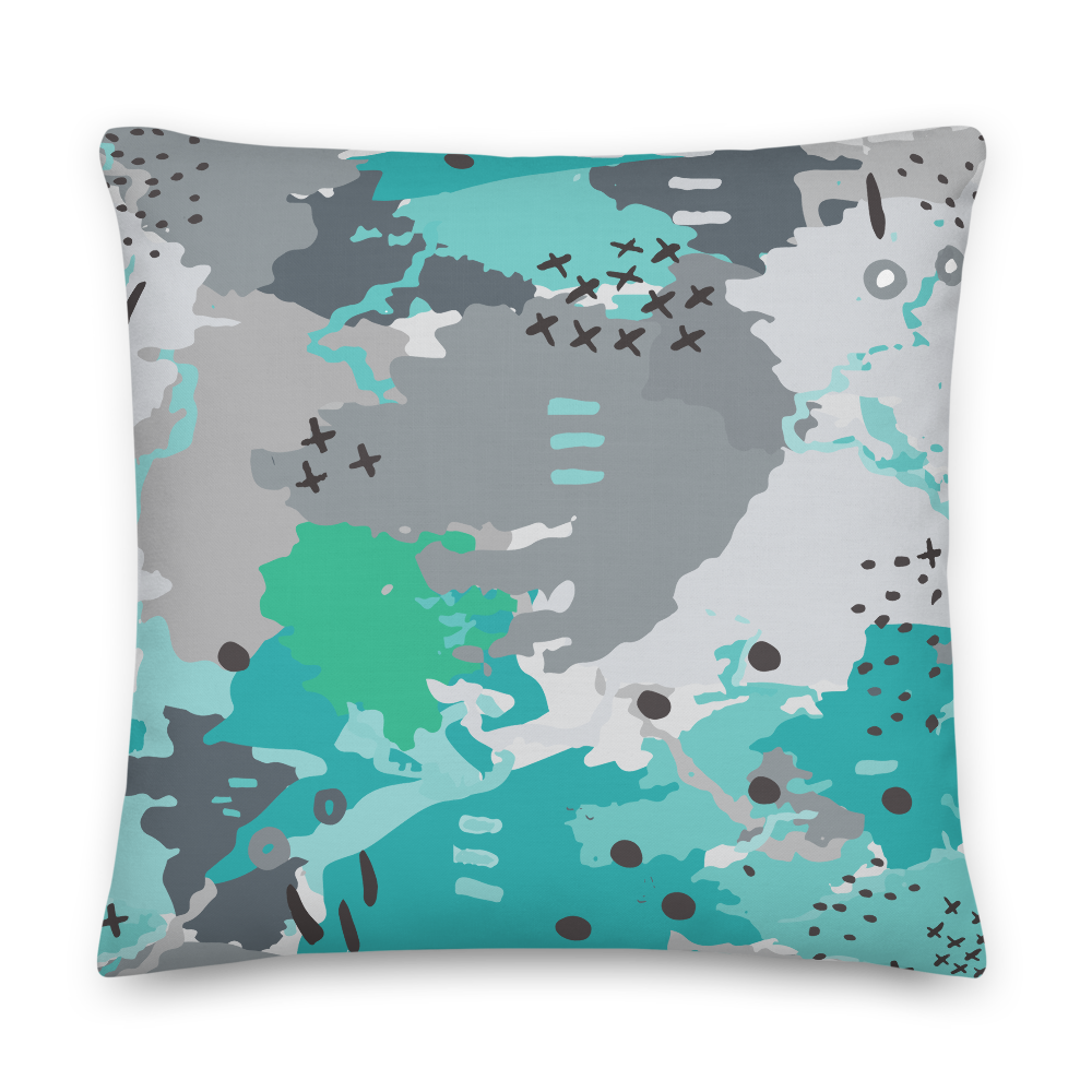 Abstract Experiment #001 Pillow