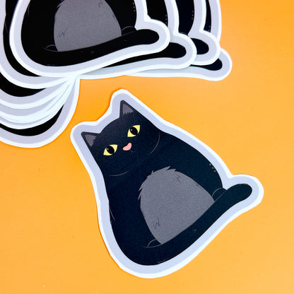 Black Cat Vinyl Sticker