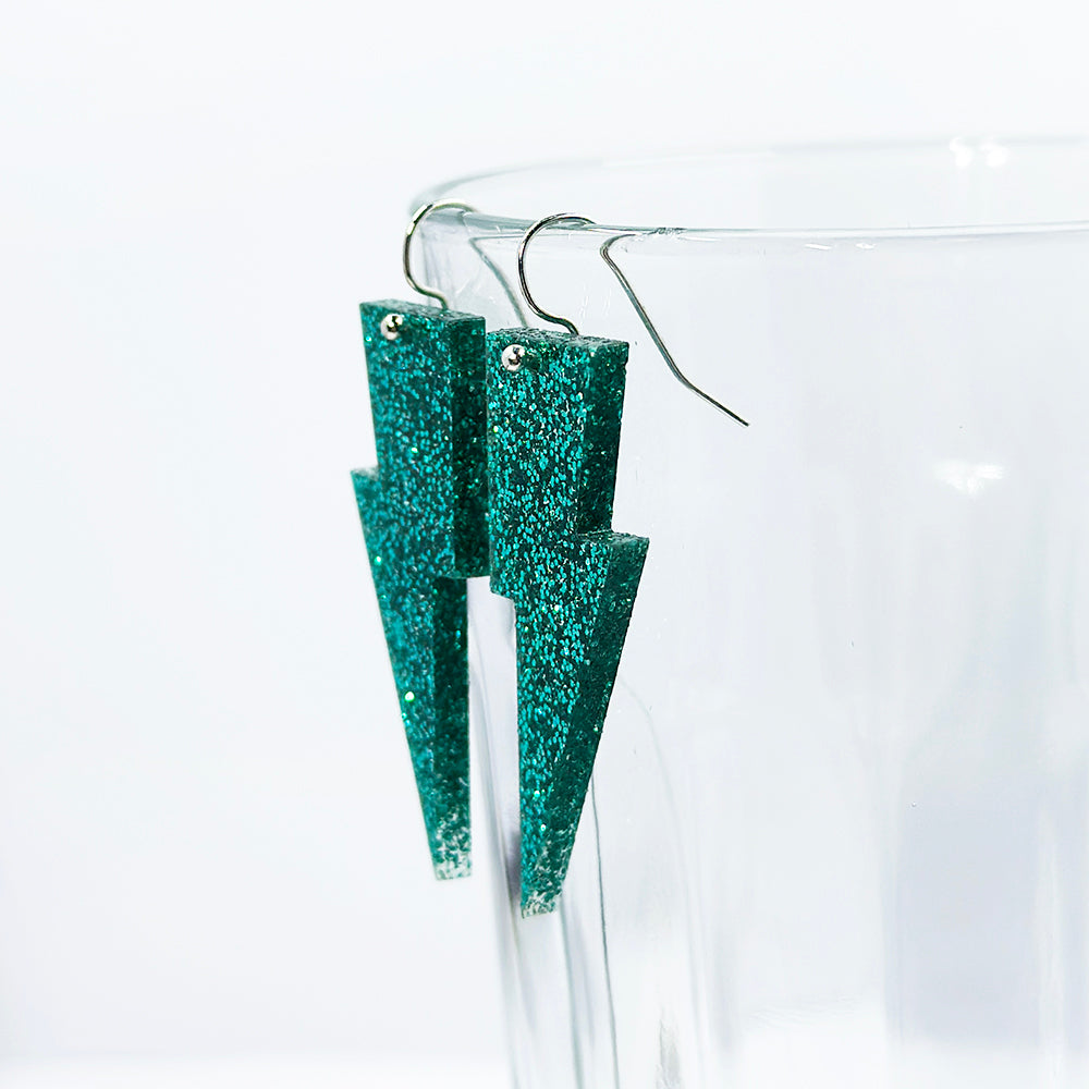 Hanging Lightning Bolt Earrings - Loads of Colors