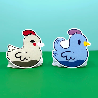 Stardew Chickens Vinyl Sticker - Two Options