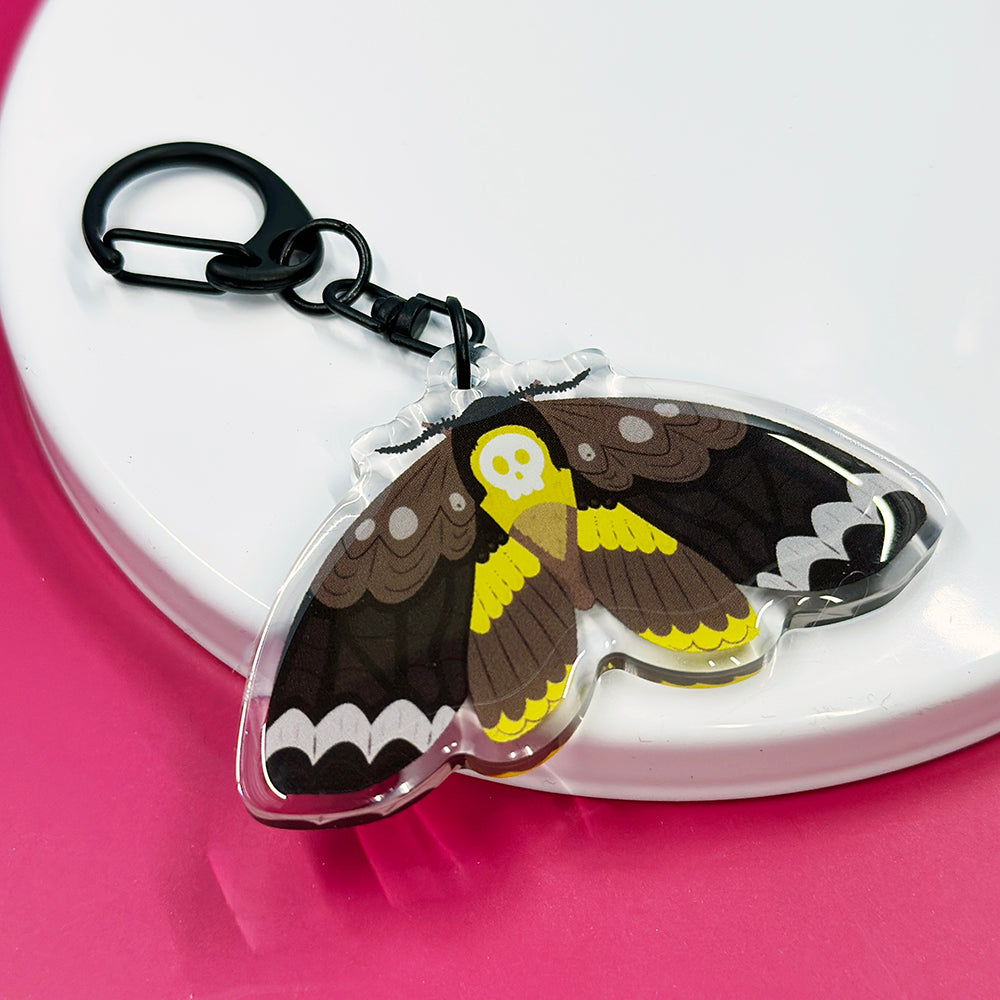 Death's-head Hawkmoth Keychain