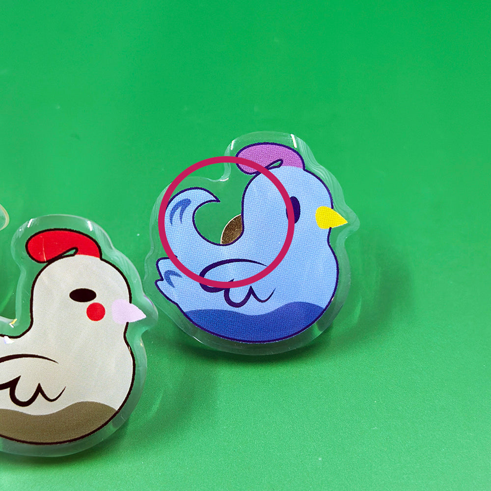 Happy Chickens Acrylic Pins