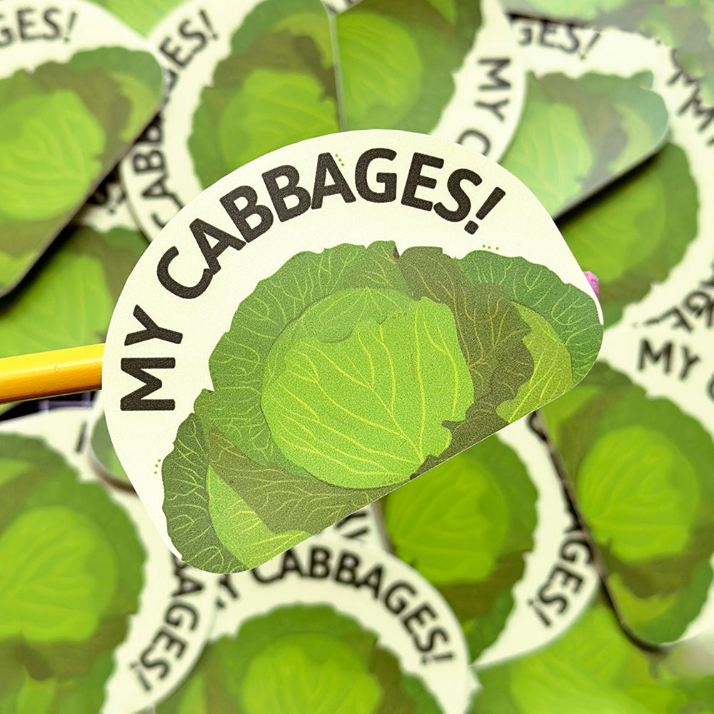 My Cabbages Vinyl Sticker