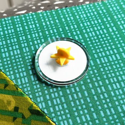 Crafty Bitches Club Acrylic Pin in Black