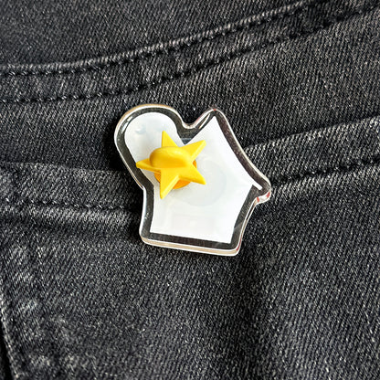 Porta-Hooty Acrylic Pin