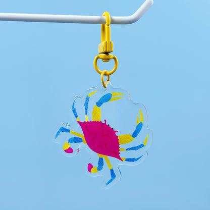 PRIDE Crab Acrylic Keychain - Pan