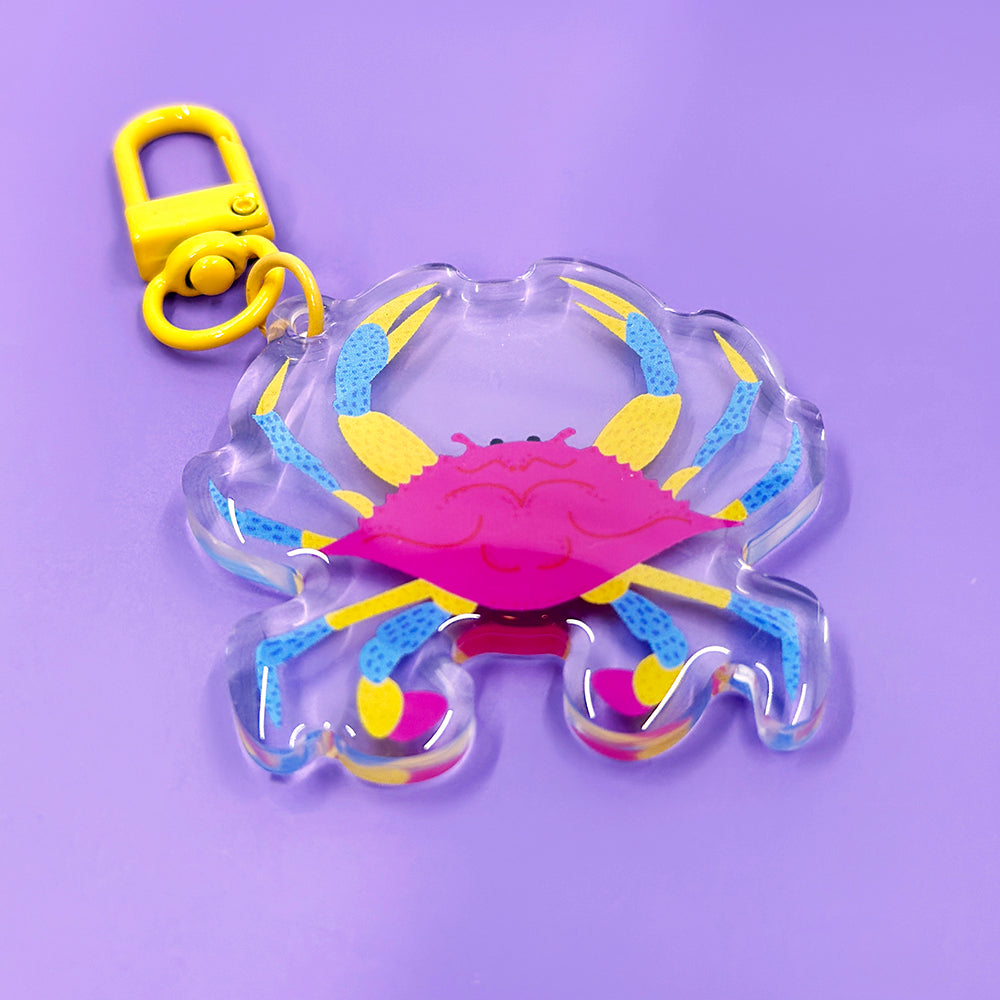 PRIDE Crab Acrylic Keychain - Pan