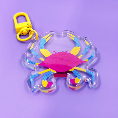 PRIDE Crab Acrylic Keychain - Pan