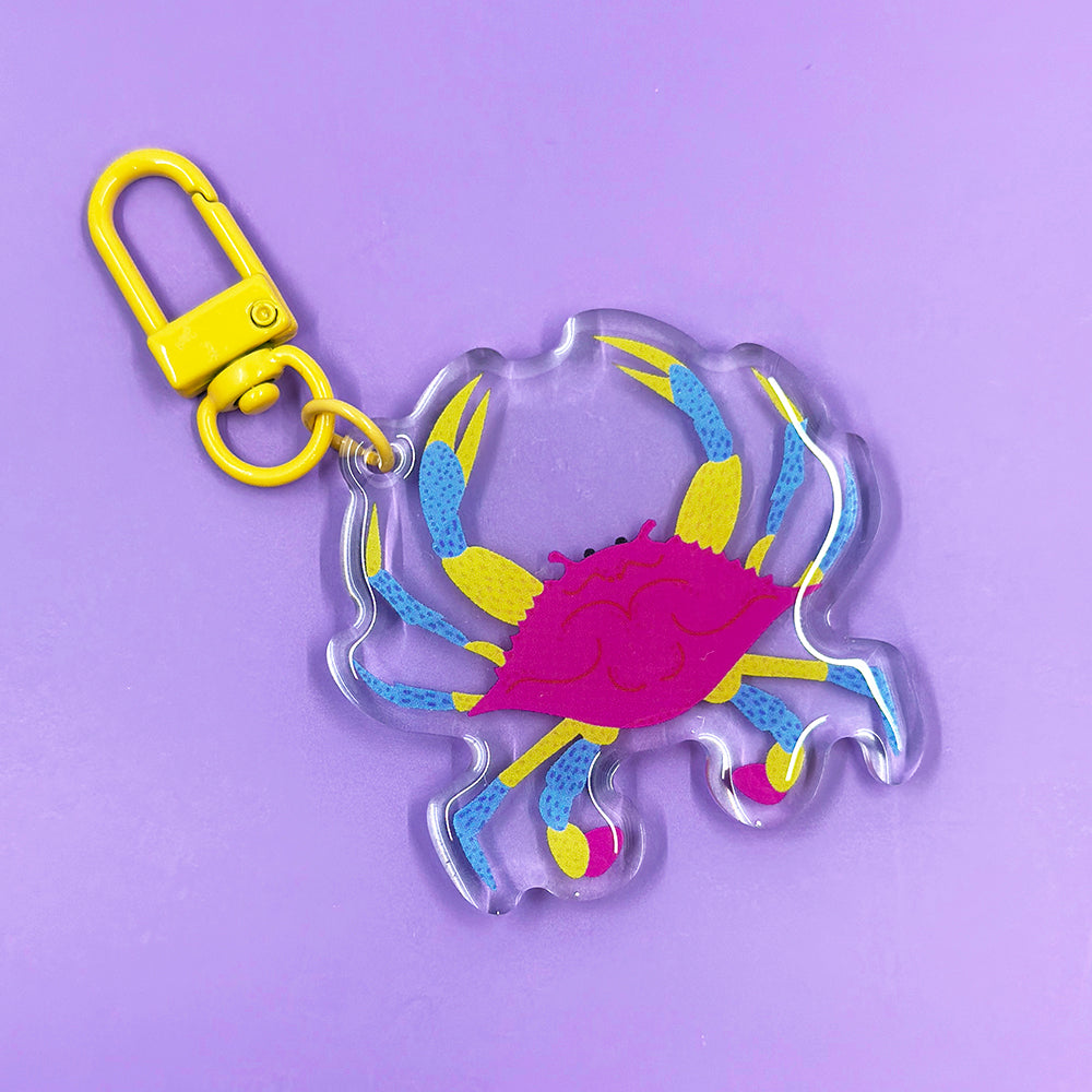 PRIDE Crab Acrylic Keychain - Pan