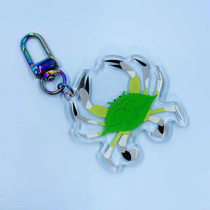 PRIDE Crab Acrylic Keychain - Aromantic