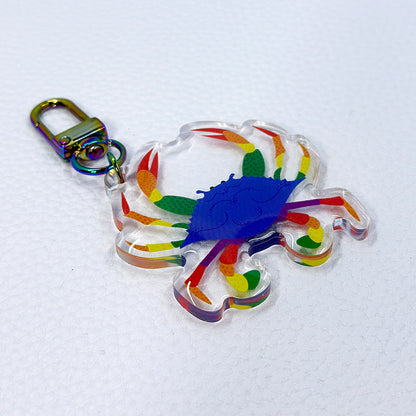 PRIDE Crab Acrylic Keychain