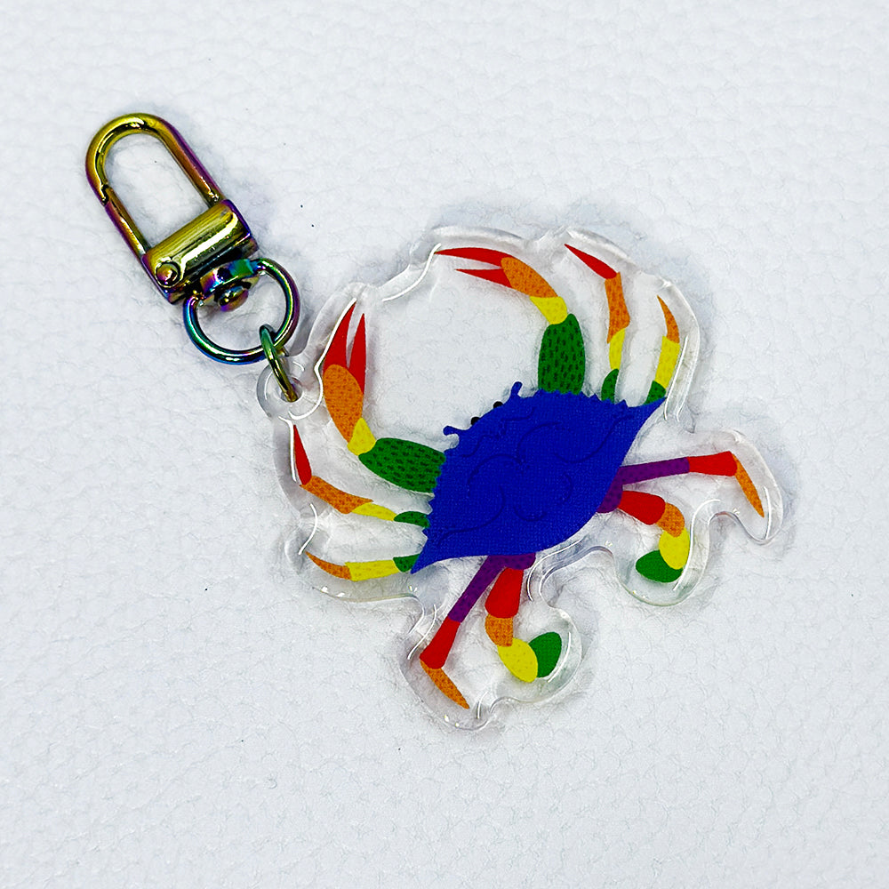 PRIDE Crab Acrylic Keychain