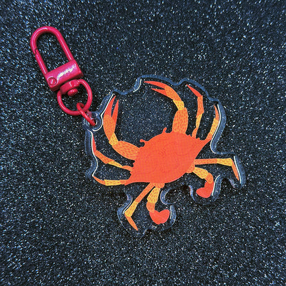 Cooked Crab Acrylic Keychain