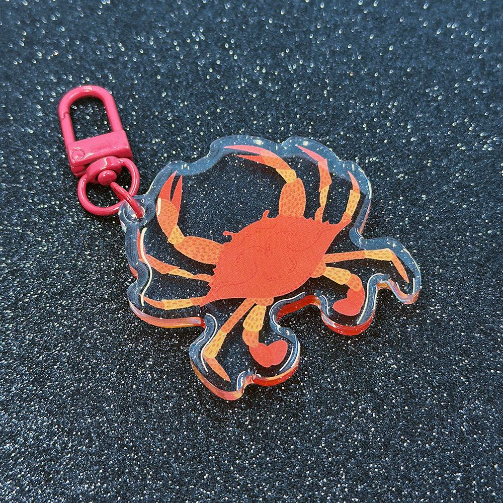 Cooked Crab Acrylic Keychain