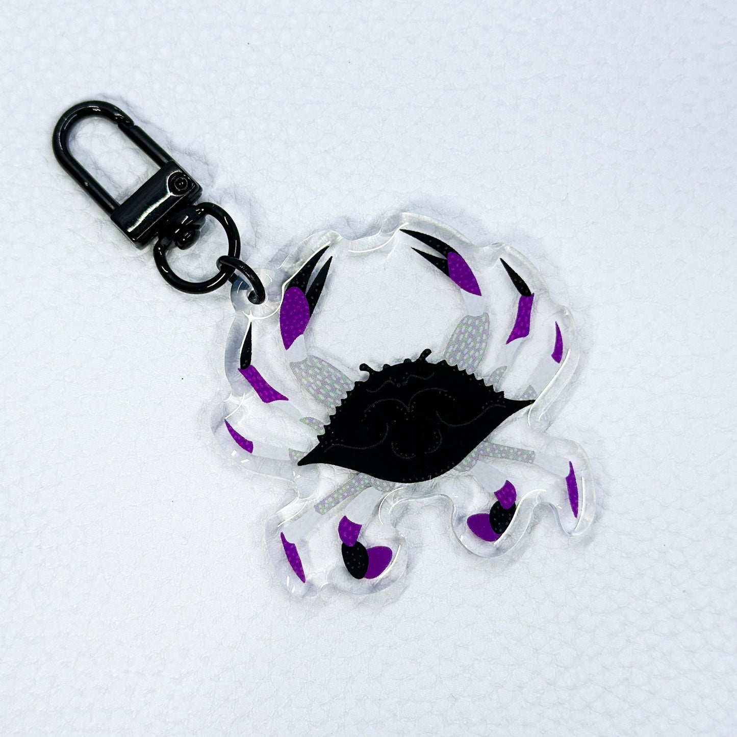 PRIDE Crab Acrylic Keychain - Asexual