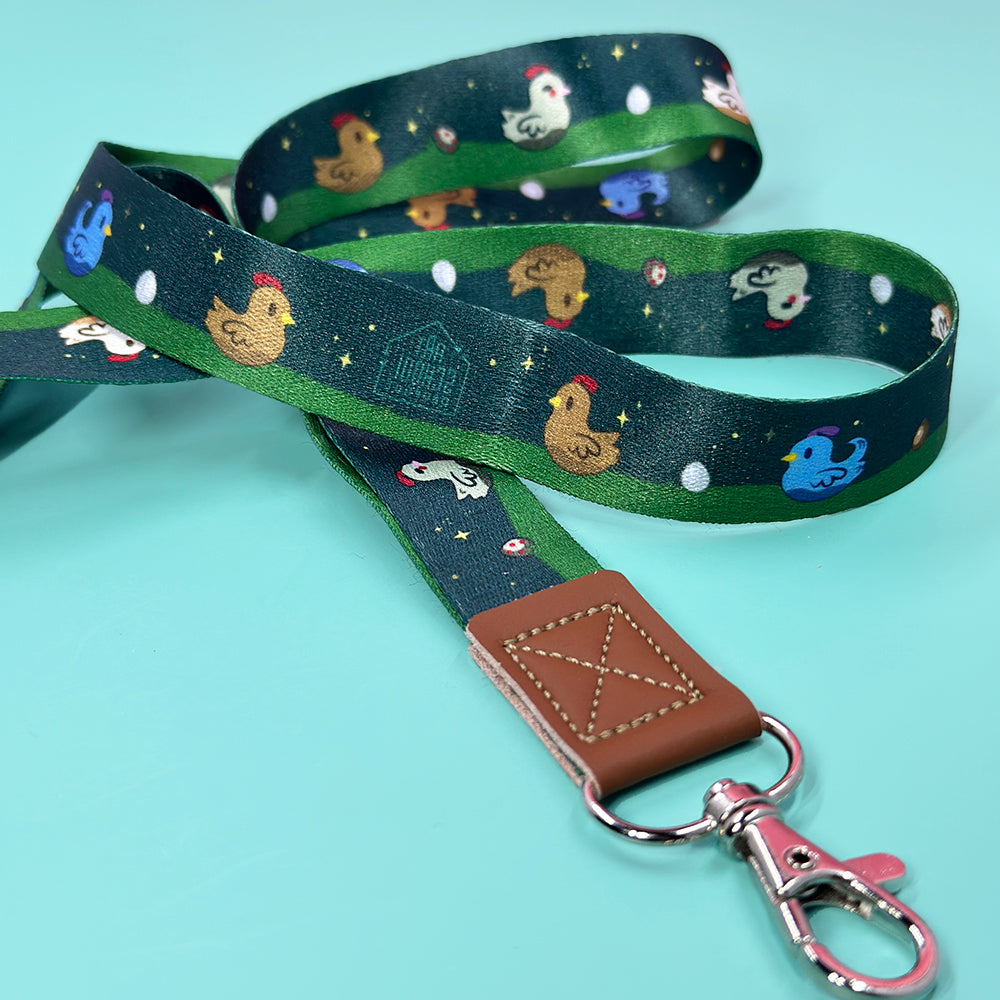 Chickens on a Farm Lanyard