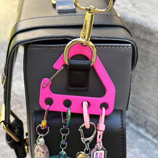 Keychain Collector Carabiner - Bright Pink
