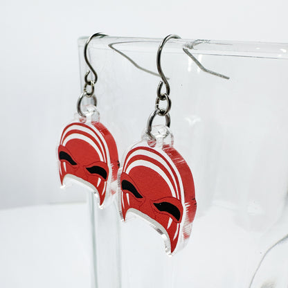 Hades Mask Hanging Earrings