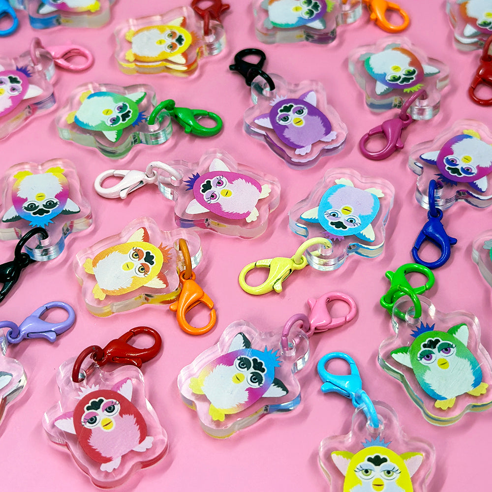 Blind Bag Fuzzball Zipper Charm