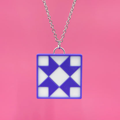 Quilty Necklace - Purple