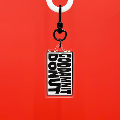 Goddamnit Donut Acrylic Keychain