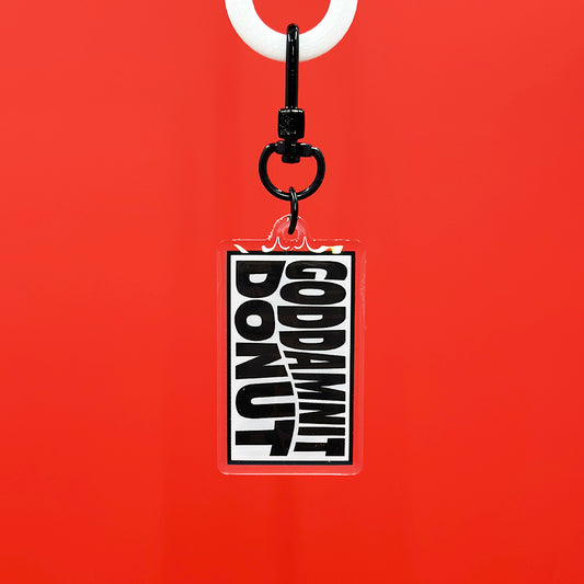 Goddamnit Donut Acrylic Keychain