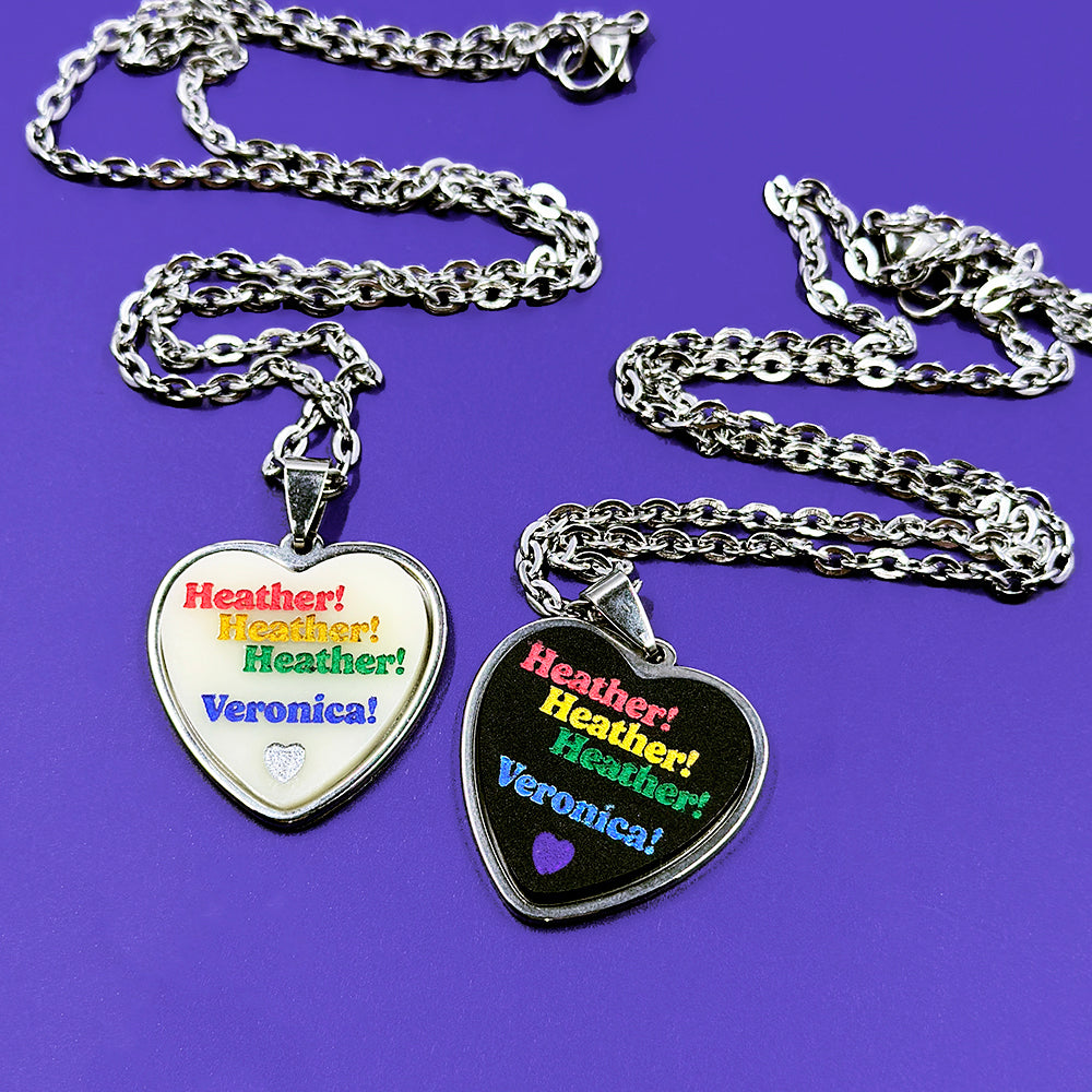 Heather & Veronica - Acrylic and Metal Necklace