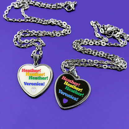 Heather & Veronica - Acrylic and Metal Necklace