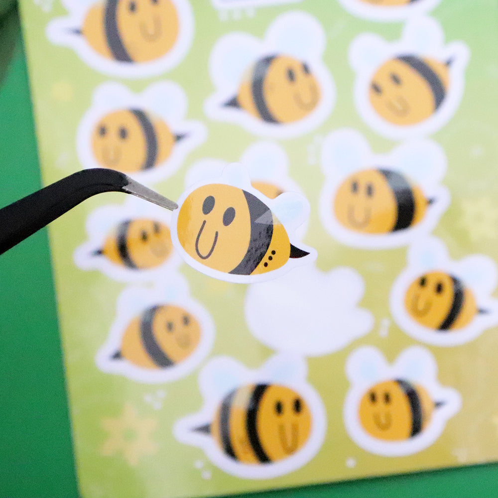 "Bees I Drew in the Dark" Sticker Sheet