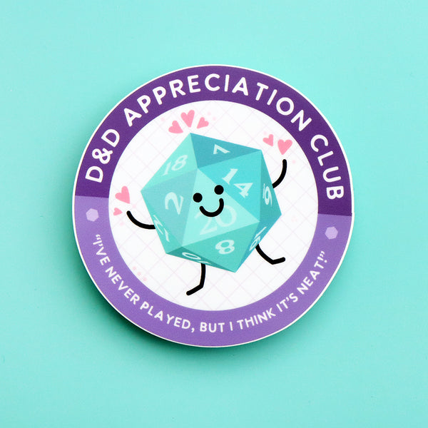 D&D Appreciation Club Vinyl Sticker