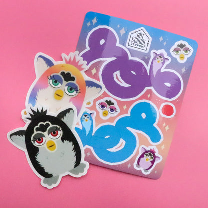 Creepy Fuzzball Sticker