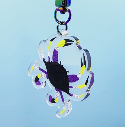 PRIDE Crab Acrylic Keychain - Non Binary