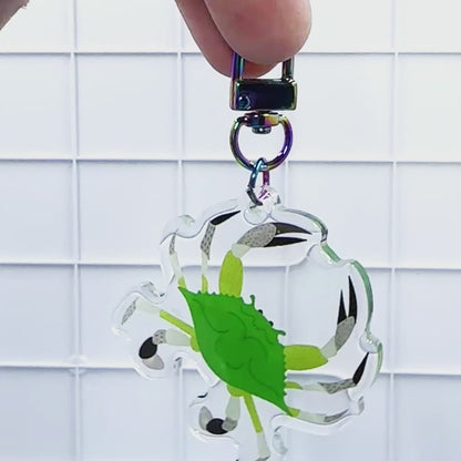 PRIDE Crab Acrylic Keychain - Aromantic