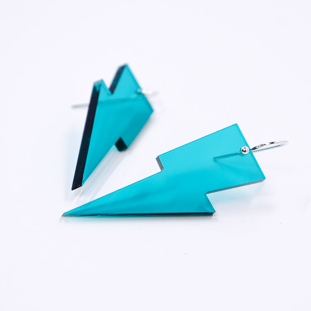 Hanging Lightning Bolt Earrings - Loads of Colors