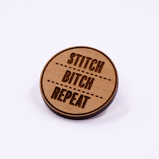 Stitch - Bitch - Repeat Pin