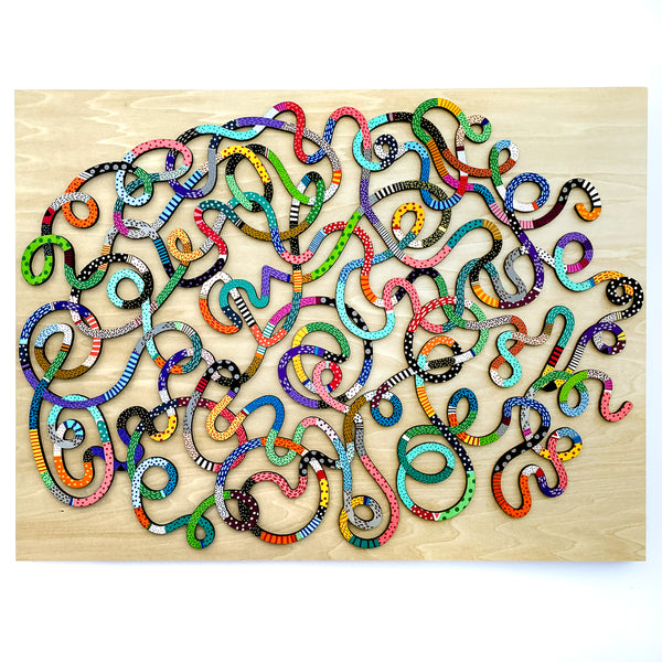 "A Bit Fragile" Squiggle Painting
