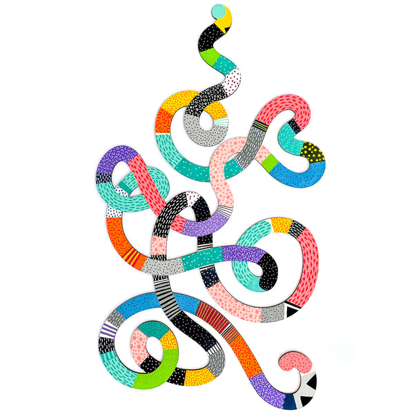 "Growing Up" Squiggle Painting