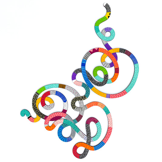"Roped In" Squiggle Painting