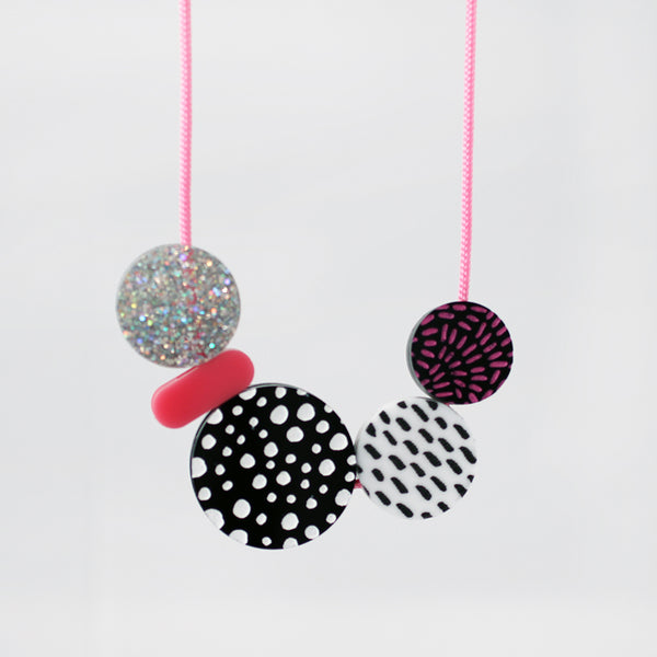 Acrylic Bead Necklace #003