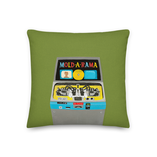 "My Favorite Vending Machine" Pillow in Olive