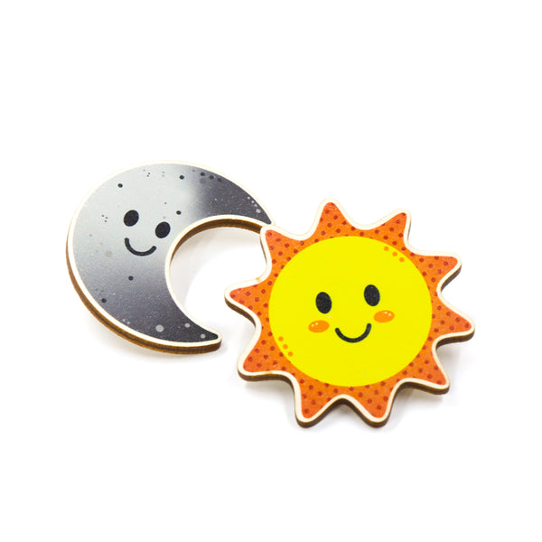 Sun vs. Moon Wooden Pin Set