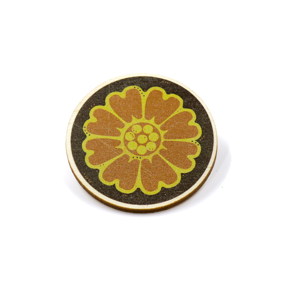 White Lotus Wooden Pin