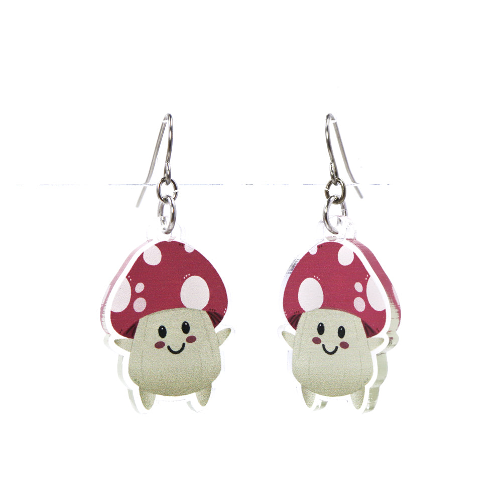 Chonky Mushroom Hanging Earrings