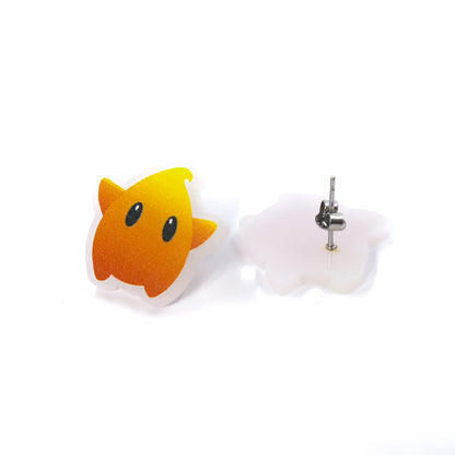 "Special Star" Stud Earrings in Orange