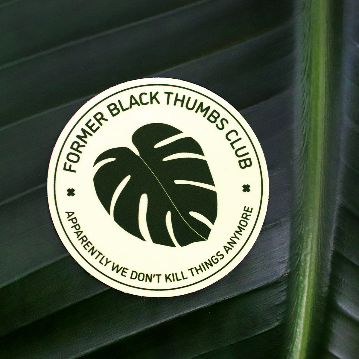 Former Black Thumbs Club Vinyl Sticker