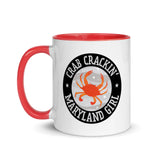 Crab Crackin' Maryland Girl Mug with Color Inside